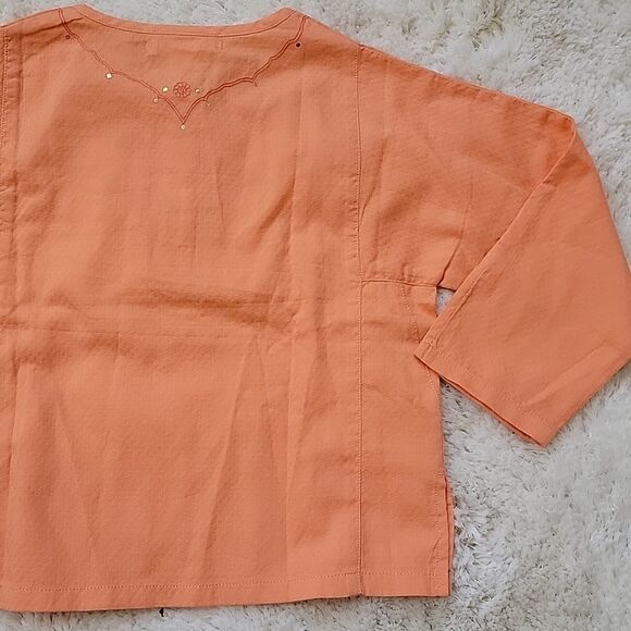 JANIE AND JACK ORANGE TUNIC-STYLE BOHO TOP, SIZE 4 - NEW! - Picture 8 of 9